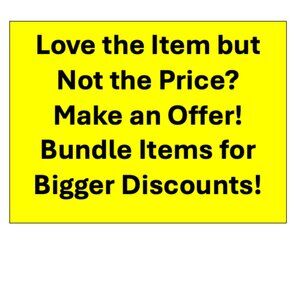 Love the Item but Not the Price? Make an Offer! Bundle Items for Bigger Discount